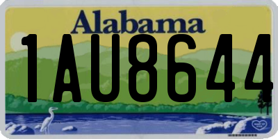 AL license plate 1AU8644
