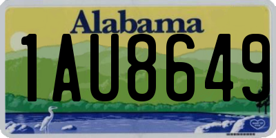 AL license plate 1AU8649