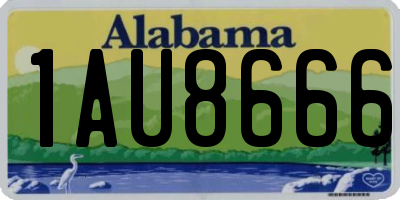 AL license plate 1AU8666