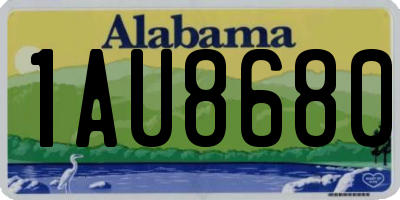 AL license plate 1AU8680