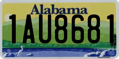 AL license plate 1AU8681