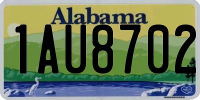 AL license plate 1AU8702