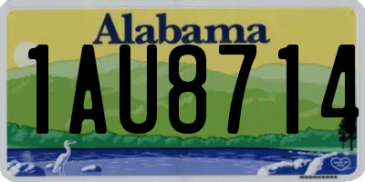 AL license plate 1AU8714