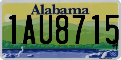 AL license plate 1AU8715