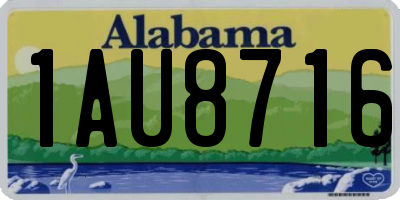 AL license plate 1AU8716