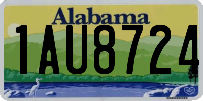 AL license plate 1AU8724