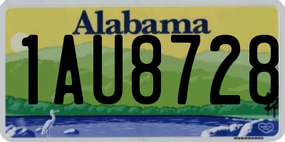 AL license plate 1AU8728