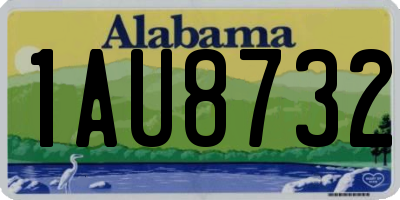 AL license plate 1AU8732