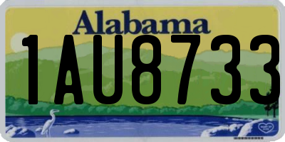 AL license plate 1AU8733