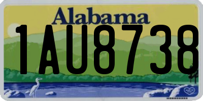 AL license plate 1AU8738
