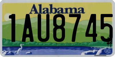 AL license plate 1AU8745