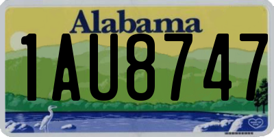AL license plate 1AU8747