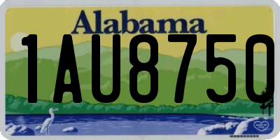 AL license plate 1AU8750