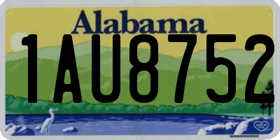 AL license plate 1AU8752