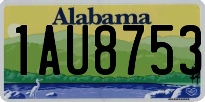 AL license plate 1AU8753