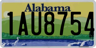 AL license plate 1AU8754