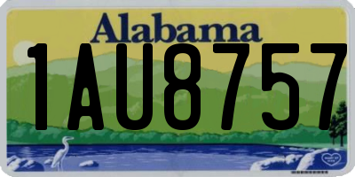 AL license plate 1AU8757