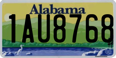 AL license plate 1AU8768