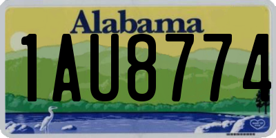 AL license plate 1AU8774