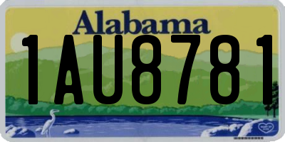 AL license plate 1AU8781
