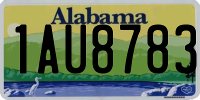 AL license plate 1AU8783