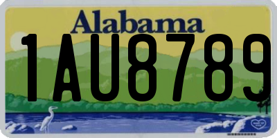 AL license plate 1AU8789
