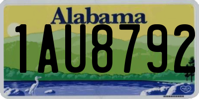 AL license plate 1AU8792