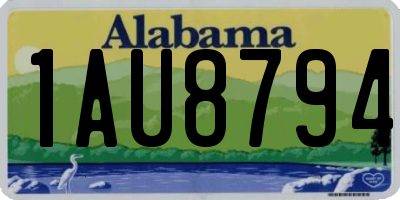 AL license plate 1AU8794