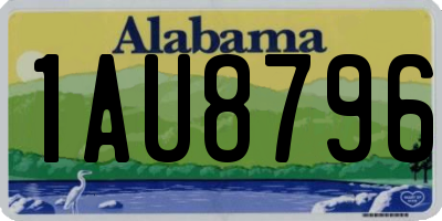 AL license plate 1AU8796