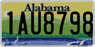 AL license plate 1AU8798