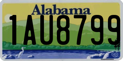 AL license plate 1AU8799