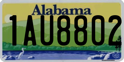 AL license plate 1AU8802