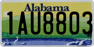 AL license plate 1AU8803