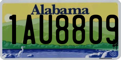 AL license plate 1AU8809