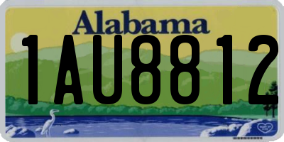 AL license plate 1AU8812