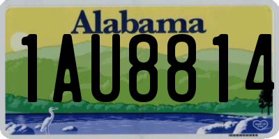 AL license plate 1AU8814