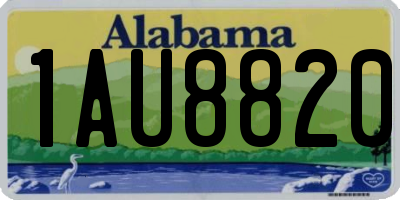 AL license plate 1AU8820