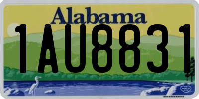 AL license plate 1AU8831