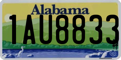 AL license plate 1AU8833