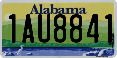 AL license plate 1AU8841