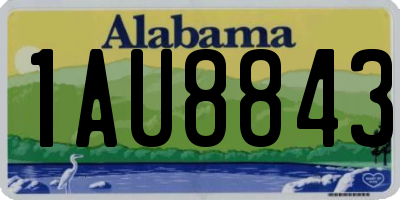 AL license plate 1AU8843