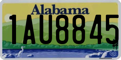 AL license plate 1AU8845
