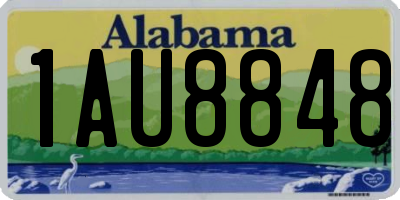 AL license plate 1AU8848