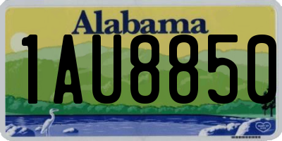 AL license plate 1AU8850