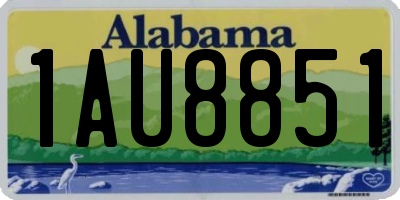 AL license plate 1AU8851