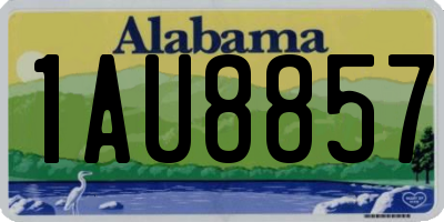 AL license plate 1AU8857