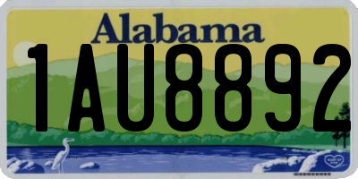 AL license plate 1AU8892