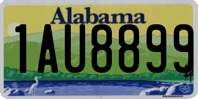 AL license plate 1AU8899