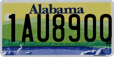 AL license plate 1AU8900