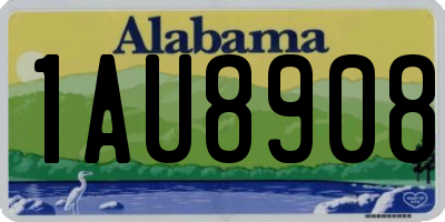 AL license plate 1AU8908